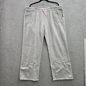 Oakland Raiders Women Pants XL Gray‎ Sweat Loungewear Embroidered